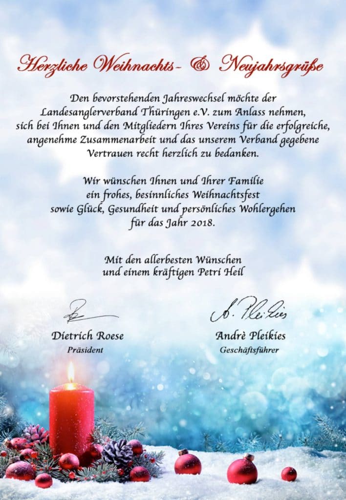 Weihnachtsgrüße Verein Text 2025 Cass Christabella