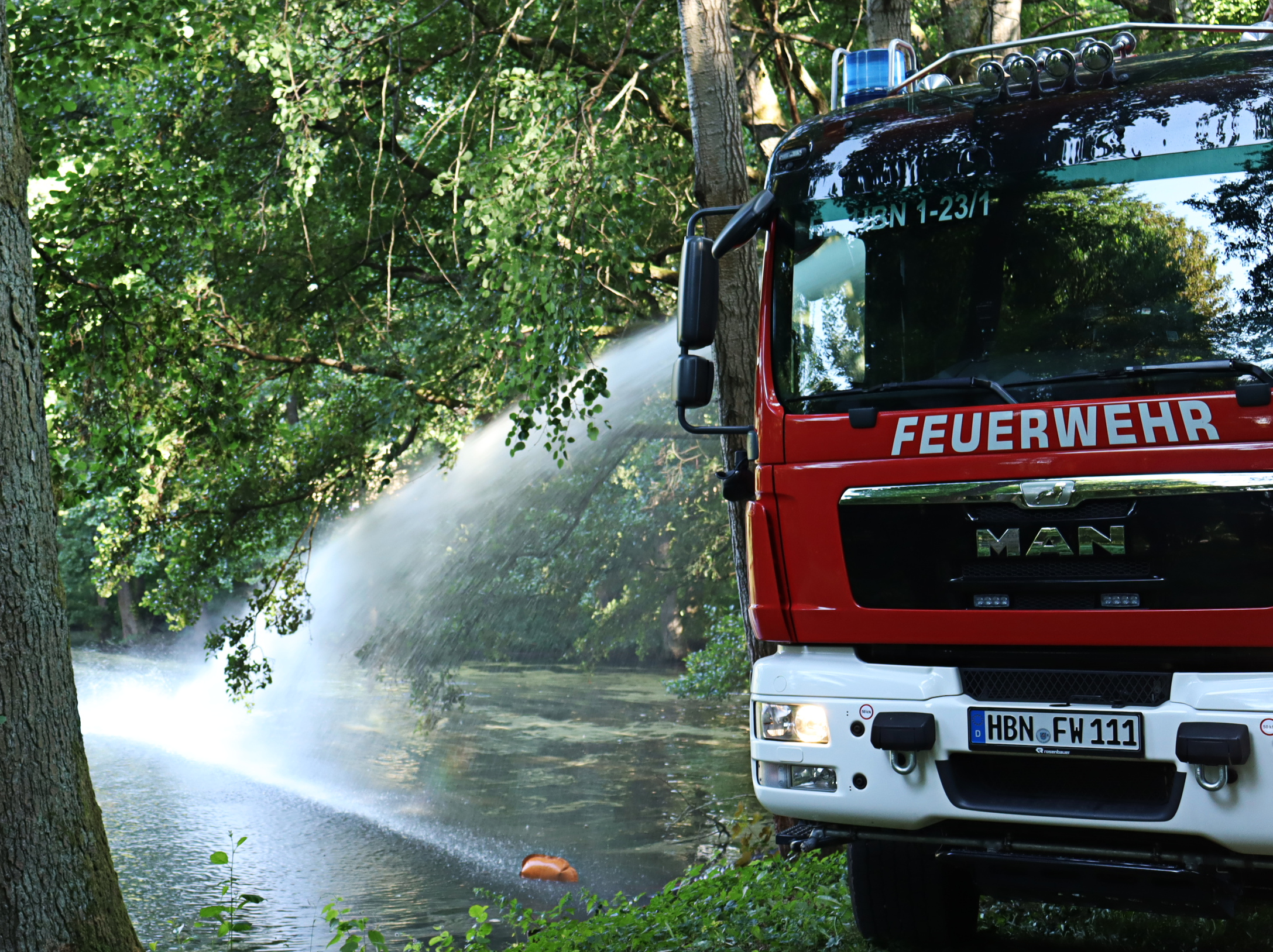 Sauerstoffzufuhr für die Vereinsgewässer