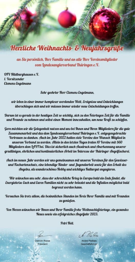 Weihnachtsgrüße vom LAVT Weihnachtsgrüße vom LAVT